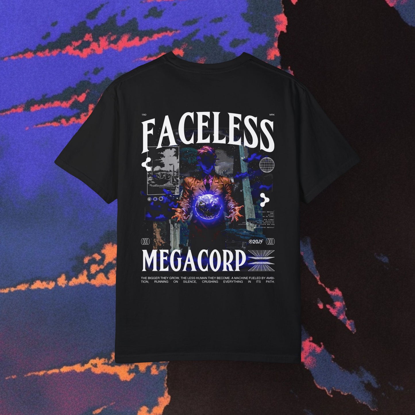 Faceless Megacorp - Front/Back T-shirt