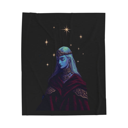 The Baleful Queen - Velveteen Plush Blanket  50x60