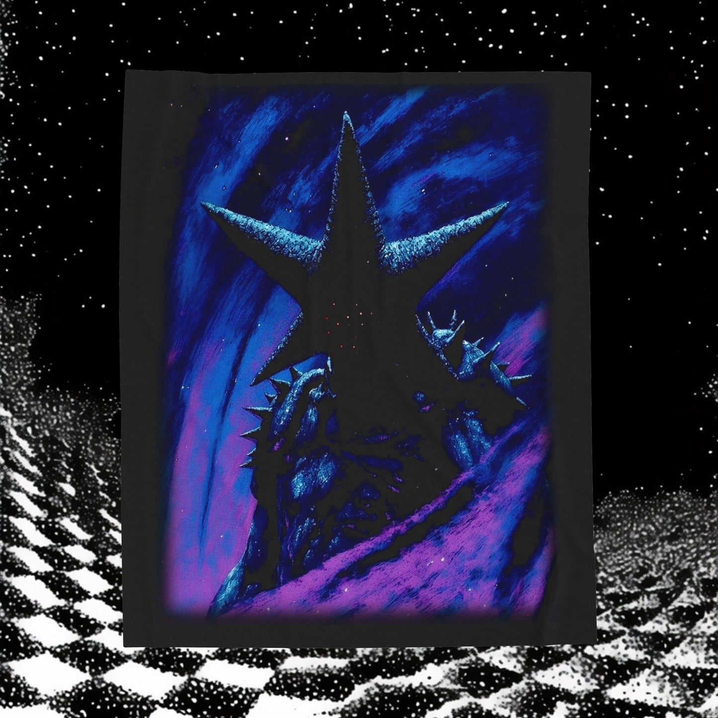 THE BLACK STAR Velveteen Plush Blanket - 50x60